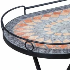 Siena Garden Prato Serviertisch 68x41 Cm Eisen/Mosaik Schwarz -Grün Raum 1009231 3