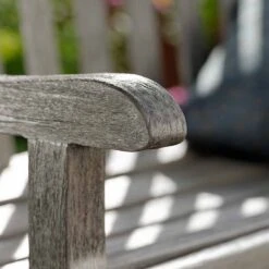 Stern Cornwall Gartenbank Teak Patina Grau -Grün Raum 1028305 3