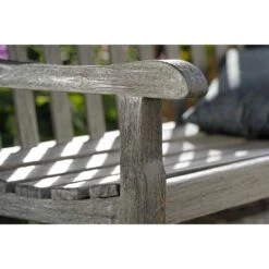 Stern Cornwall Gartenbank Teak Patina Grau -Grün Raum 1028305 4