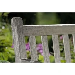 Stern Cornwall Gartenbank Teak Patina Grau -Grün Raum 1028305 5