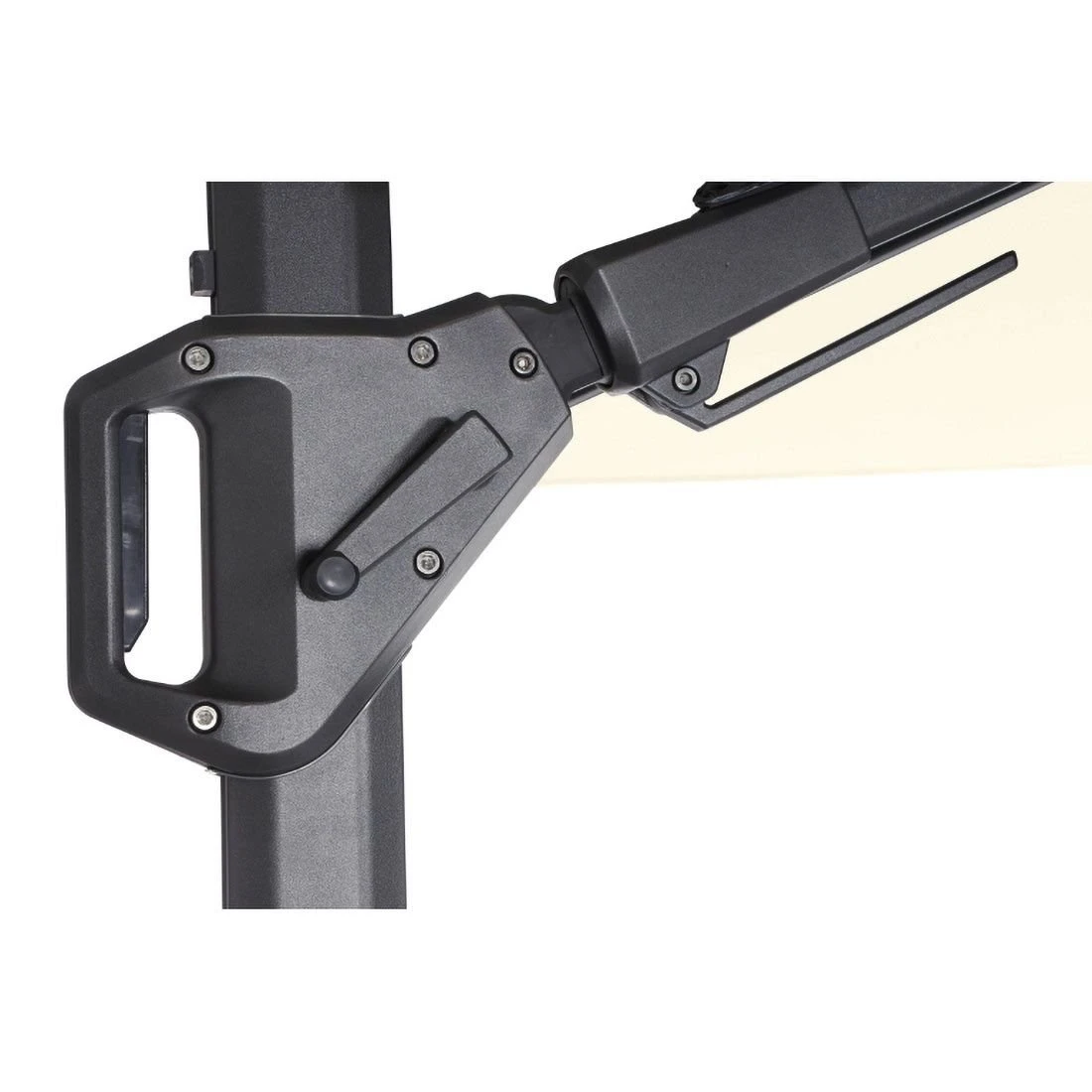 Siena Garden Sunset N+ Ampelschirm 300x300 Cm Anthrazit/Ecru 9 Siena Garden Sunset N+ Ampelschirm 300x300 Cm Anthrazit/Ecru – Bild 9