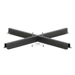 Siena Garden Kreuzständer Für Ampelschirme 100x100x6 Cm Stahl Anthrazit -Grün Raum 1041769 3