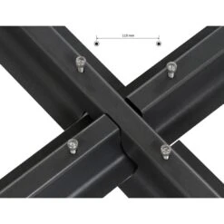 Siena Garden Kreuzständer Für Ampelschirme 100x100x6 Cm Stahl Anthrazit -Grün Raum 1041769 5