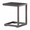 Sieger Beistelltisch 35x45x50cm Aluminium Eisengrau
