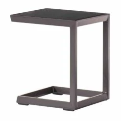 Sieger Beistelltisch 35x45x50cm Aluminium Eisengrau