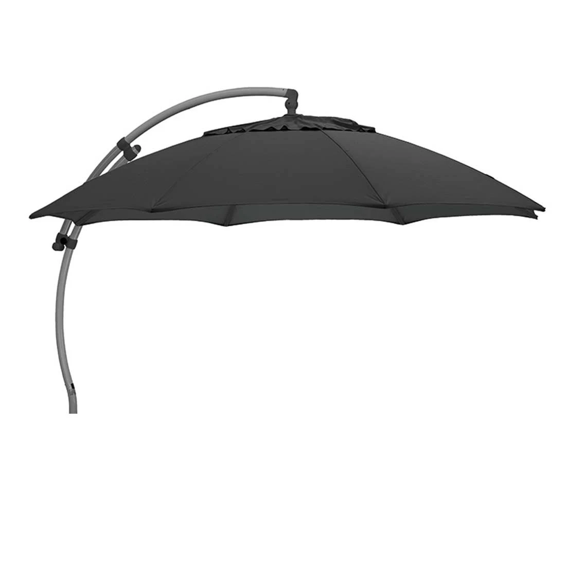 Sun Garden Easy Sun Ampelschirm Ø375 Cm Aluminium Silber/Anthrazit 1 Sun Garden Easy Sun Ampelschirm Ø375 Cm Aluminium Silber/Anthrazit