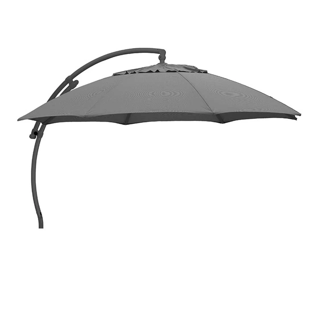 Sun Garden Easy Sun Ampelschirm Ø375 Cm Aluminium Anthrazit/Grau-Meliert 1 Sun Garden Easy Sun Ampelschirm Ø375 Cm Aluminium Anthrazit/Grau-Meliert