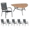 Hartman Raffaelo Gartenmöbelset 7-teilig Mit Triangeltisch 170x170x170cm Xerix/Teak