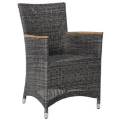 Zebra Status Dininggruppe 13-teilig Geflecht/Teak Anthrazit -Grün Raum 1091907 5