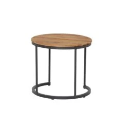 Siena Garden Baros 2er Set Beistelltische Aluminium/Teak Anthrazit -Grün Raum 1102357 7