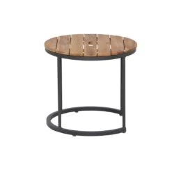 Siena Garden Baros 2er Set Beistelltische Aluminium/Teak Anthrazit -Grün Raum 1102357 9