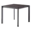 Sieger Gartentisch 90x90cm Aluminium/Polytec Eisengrau/Beton Dunkel