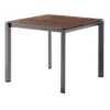 Sieger Gartentisch 90x90cm Aluminium/Polytec Eisengrau/Bronze