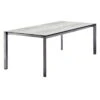 Sieger Gartentisch 220x100cm Aluminium/Polytec Eisengrau/Zement Graphit