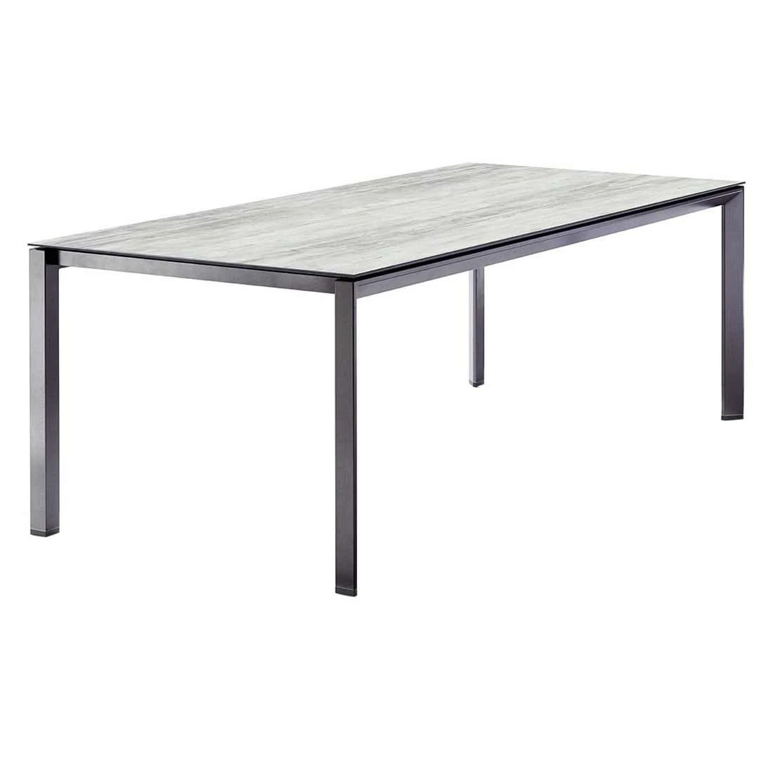 Sieger Gartentisch 220x100cm Aluminium/Polytec Eisengrau/Zement Graphit 1 Sieger Gartentisch 220x100cm Aluminium/Polytec Eisengrau/Zement Graphit