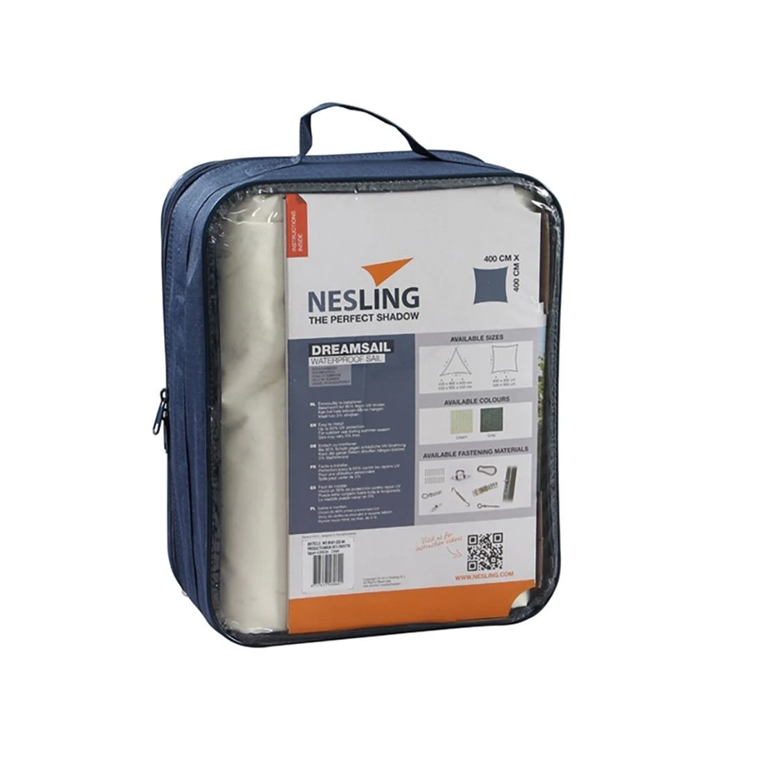 Nesling Dreamsail Sonnensegel Quadrat 400x400 Cm Polyester Creme 2 Nesling Dreamsail Sonnensegel Quadrat 400x400 Cm Polyester Creme – Bild 2