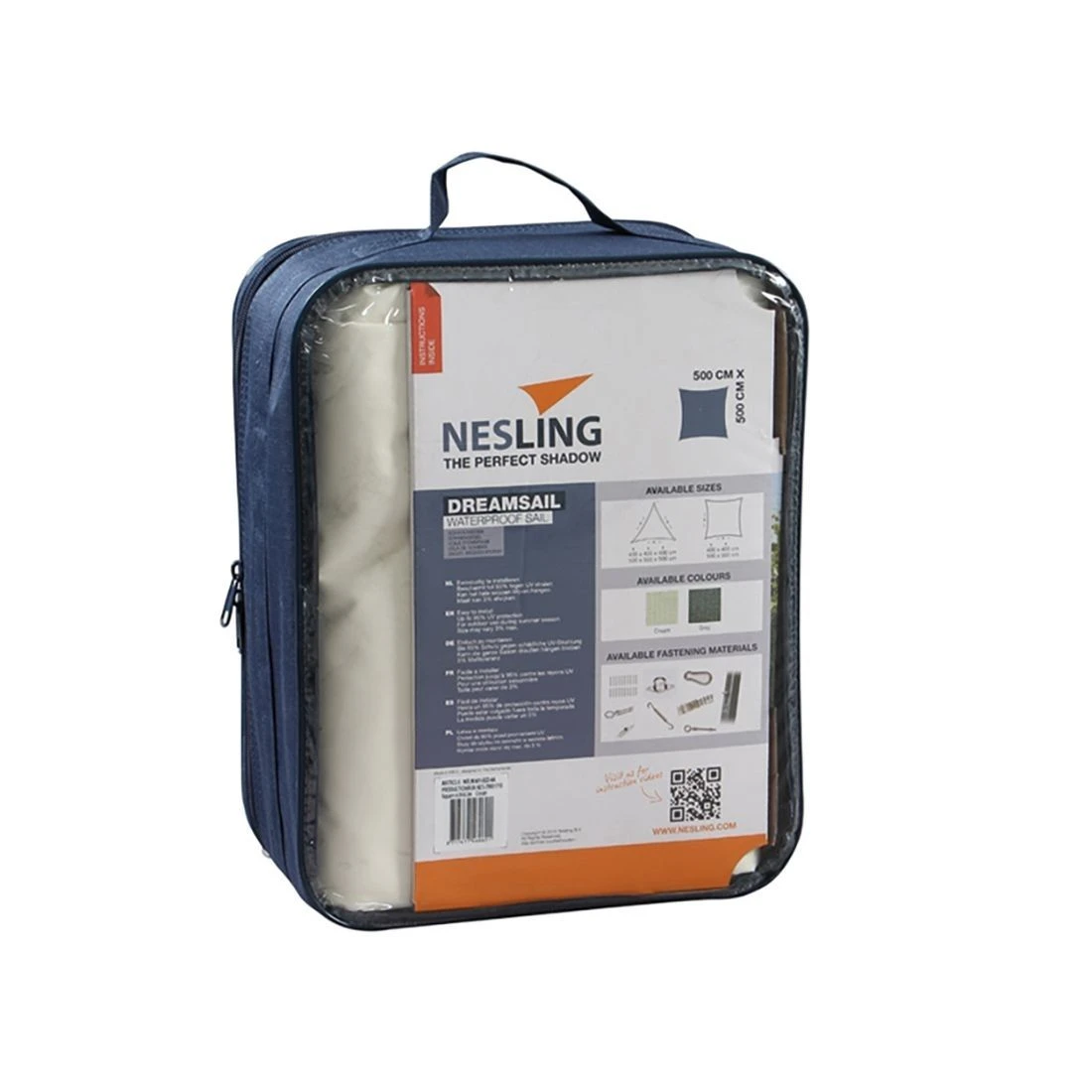 Nesling Dreamsail Sonnensegel Quadrat 500x500 Cm Polyester Creme 2 Nesling Dreamsail Sonnensegel Quadrat 500x500 Cm Polyester Creme – Bild 2