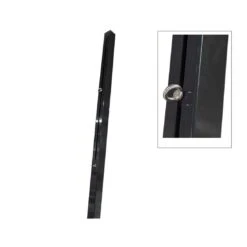 Nesling Sonnensegelzubehör Stahlpfosten 7x7x250cm Mit Verstellbarer Öse -Grün Raum 1108682 2