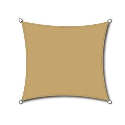 Siena Garden Solino Sonnensegel Quadratisch 360 Cm HDPE Sand
