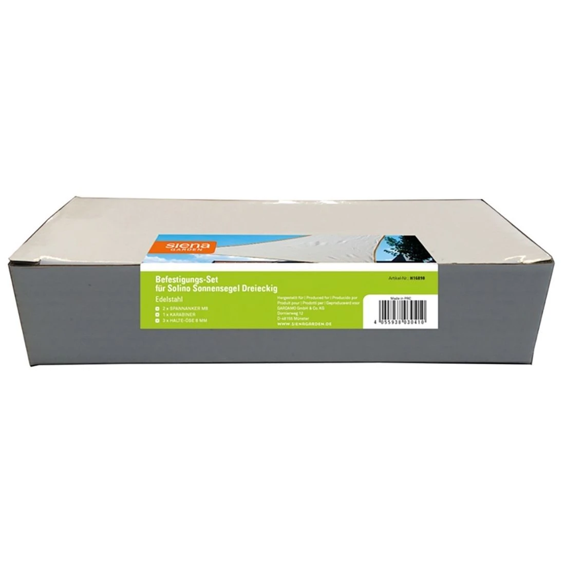 Siena Garden Solino Zubehör Set Für 3-eckige Sonnensegel 2 Siena Garden Solino Zubehör Set Für 3-eckige Sonnensegel – Bild 2