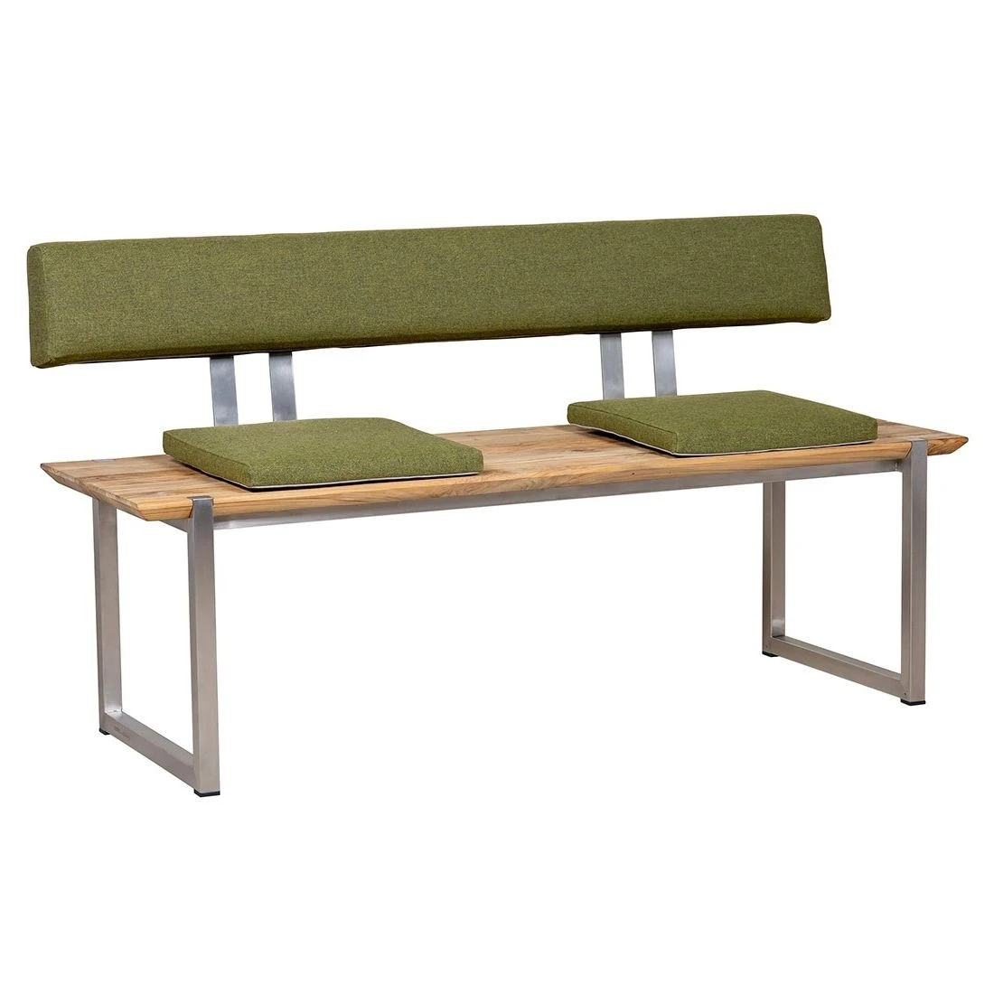 Zebra Quadux Gartenbank 140cm Inkl. Polster Edelstahl/Teak 1 Zebra Quadux Gartenbank 140cm Inkl. Polster Edelstahl/Teak