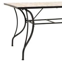 OUTLIV. Mosaik Gartentisch 160x90cm Eisen/Mosaik Schwarz/Mosaik -Grün Raum 1184208 3