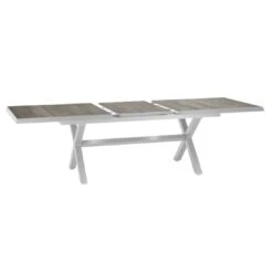 Siena Garden Sincro Ausziehtisch 200/260x100cm Aluminium/Keramik Weiß-Grau/Anthrazit -Grün Raum 1186276 3
