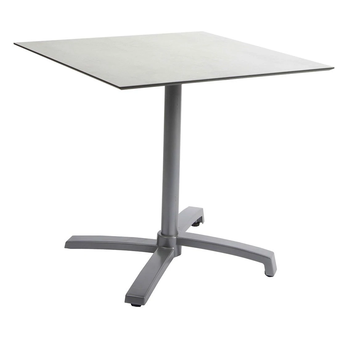 Stern Livorno Gartentisch-Gestell 80x80cm Aluminium Graphit 2 Stern Livorno Gartentisch-Gestell 80x80cm Aluminium Graphit – Bild 2