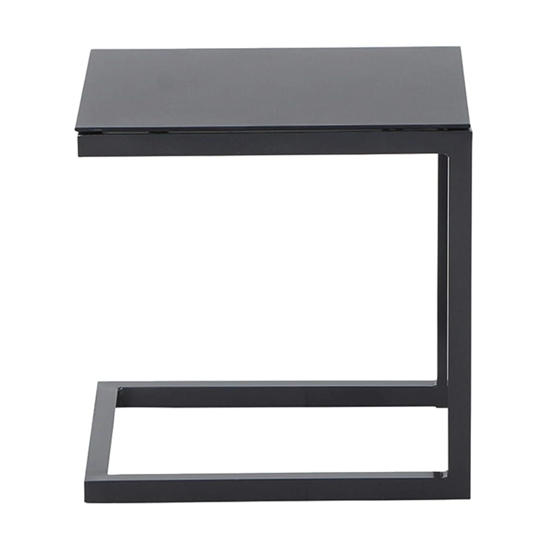 Siena Garden Mirena Beistelltisch Aluminium/Glas 42x35x43cm Anthrazit 2 Siena Garden Mirena Beistelltisch Aluminium/Glas 42x35x43cm Anthrazit – Bild 2