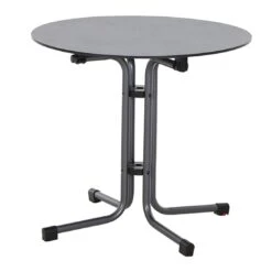 Siena Garden Sola Klapptisch Ø80cm Stahl/HPL Anthrazit/Dark Grey