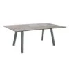 Stern Interno Gartentisch 180x100cm Aluminium Vierkantrohr/Silverstar 2.0 Anthrazit/Metallic Grau
