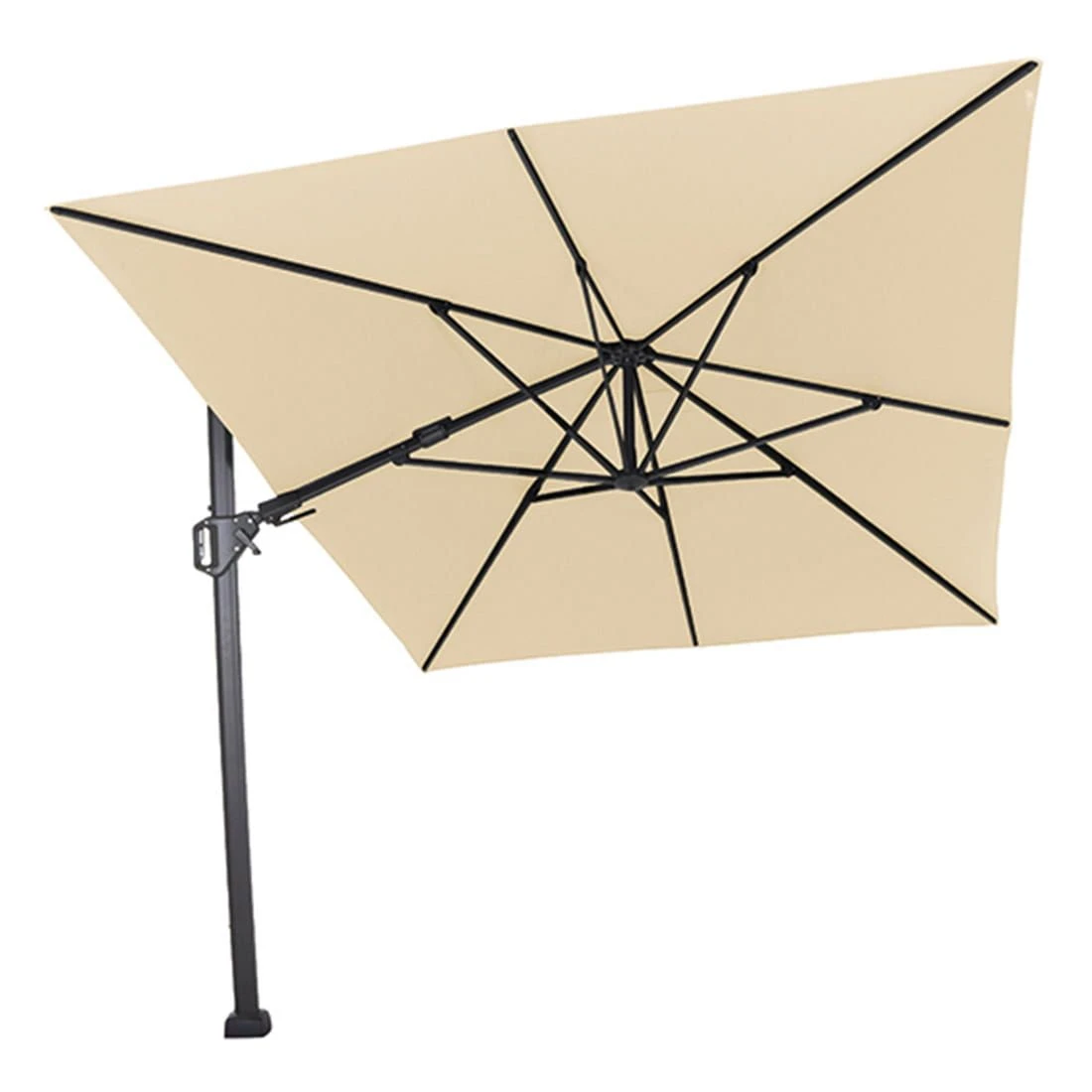 Siena Garden Sunset N+ Ampelschirm 350x260 Cm Anthrazit/Ecru 3 Siena Garden Sunset N+ Ampelschirm 350x260 Cm Anthrazit/Ecru – Bild 3
