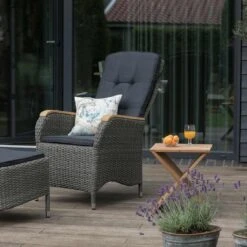 DeVries Woodie Beistelltisch 41x33cm Teak -Grün Raum 1250659 4