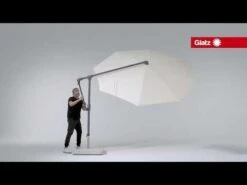 Glatz Sunwing Casa Ampelschirm Ø330cm Smoke