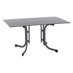 Siena Garden Sola Klapptisch 140x90 Cm Stahl/HPL Anthrazit/Dark Stone