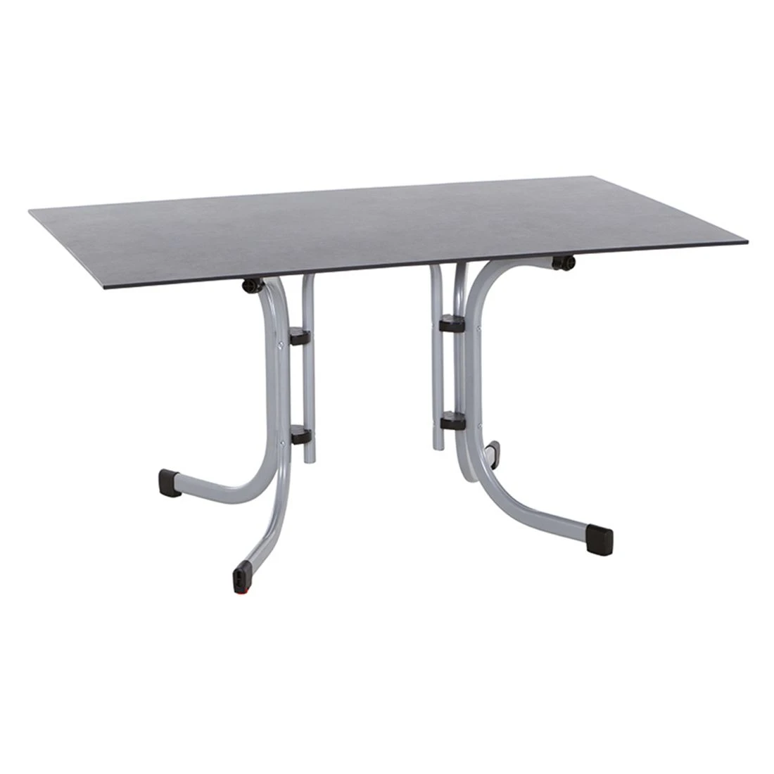Siena Garden Sola Klapptisch 140x90 Cm Stahl/HPL Silber/Dark Stone 1 Siena Garden Sola Klapptisch 140x90 Cm Stahl/HPL Silber/Dark Stone