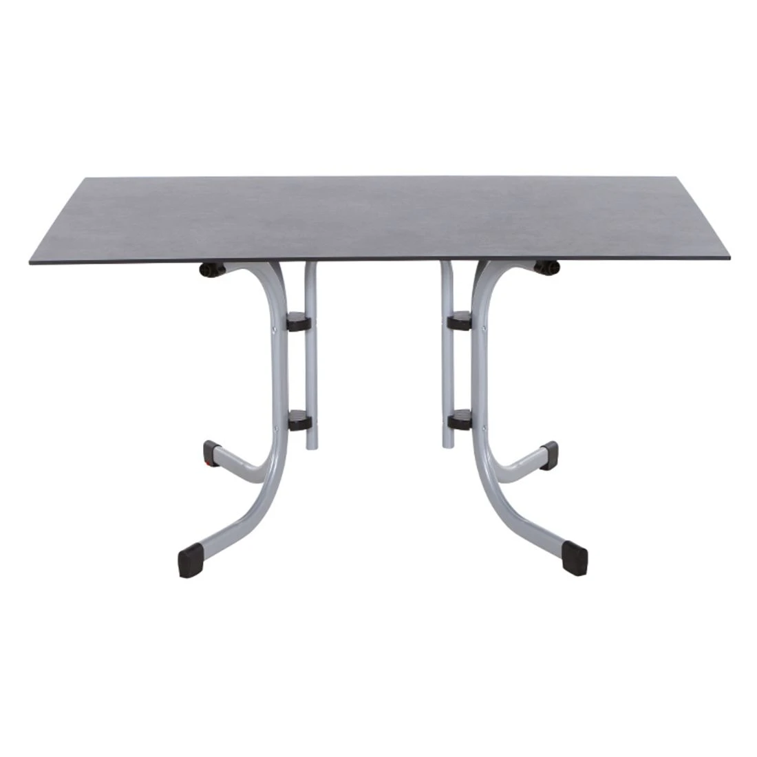Siena Garden Sola Klapptisch 140x90 Cm Stahl/HPL Silber/Dark Stone 2 Siena Garden Sola Klapptisch 140x90 Cm Stahl/HPL Silber/Dark Stone – Bild 2