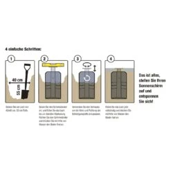 Siena Garden Earthbase Bodenhülse XL - Kunststoff Anthrazit -Grün Raum 1265806 4