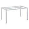 Kettler Edge Gartentisch-Gestell 140x70cm Aluminium Silber