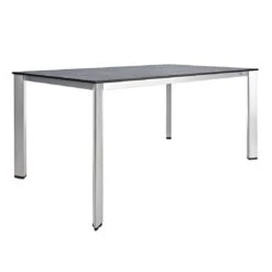 Kettler Edge Gartentisch-Gestell 140x70cm Aluminium Silber -Grün Raum 1288125 3
