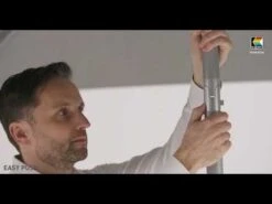 Kettler Easy Push Stockschirm Ø300cm Aluminium/Polyester Anthrazit/Hellgrau Meliert