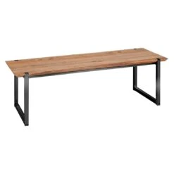 Zebra Quadux Gartenbank 140 Cm Aluminium/Teak Recycelt Graphit/Teak