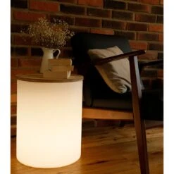 VON HASTEDT Pro Drum PLUS SMART Beistelltisch 37cm LED Weiß -Grün Raum 1325822 3