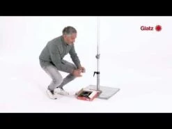 Glatz OSYRION LED-Spot Akku-Licht 4er-Set Hellgrau