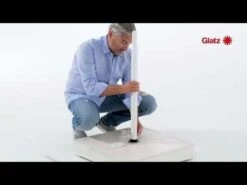 Glatz Twist Mittelstockschirm Ø300cm Smoke