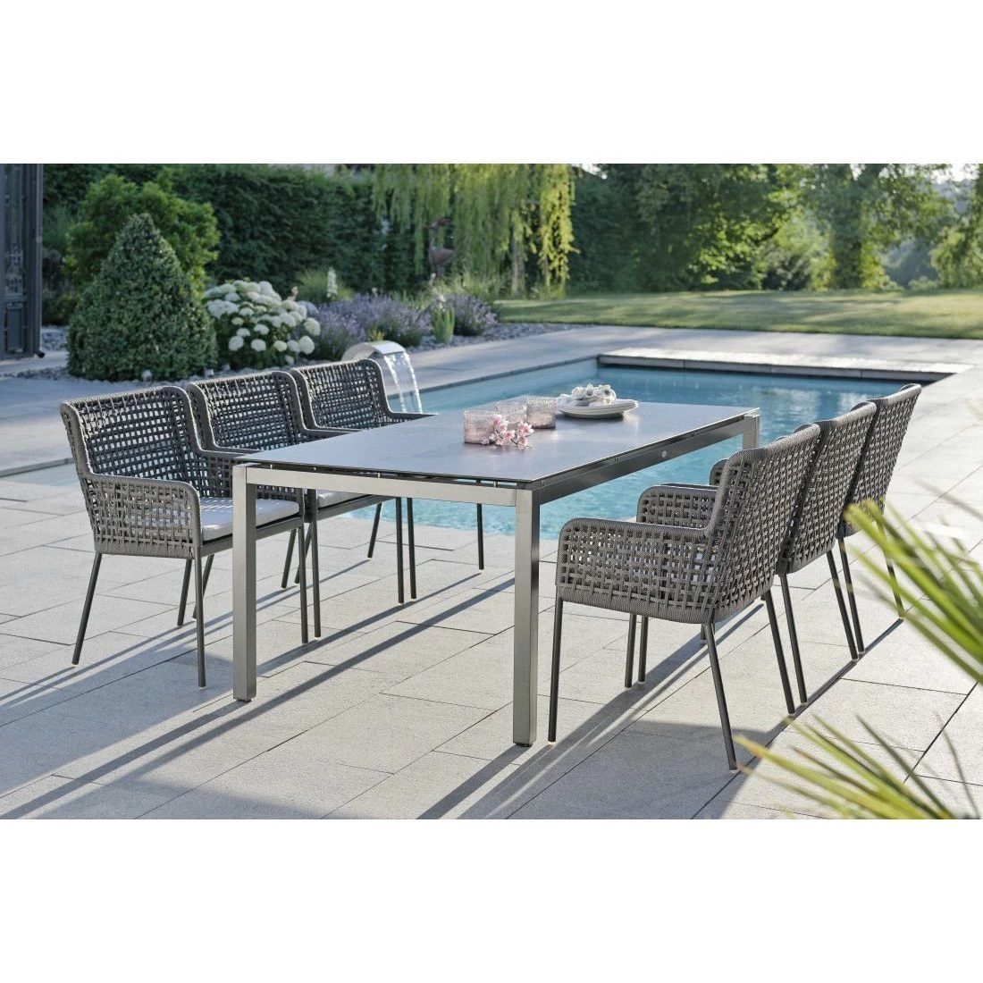 Stern Gartentisch-Gestell 200x100cm Edelstahl Vierkantrohr 19 Stern Gartentisch-Gestell 200x100cm Edelstahl Vierkantrohr – Bild 19