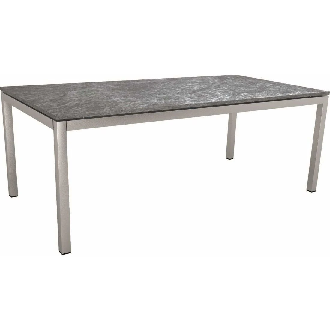 Stern Gartentisch-Gestell 200x100cm Edelstahl Vierkantrohr 2 Stern Gartentisch-Gestell 200x100cm Edelstahl Vierkantrohr – Bild 2