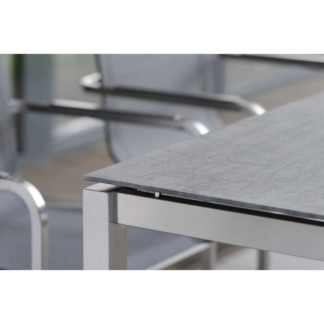 Stern Gartentisch-Gestell 200x100cm Edelstahl Vierkantrohr 7 Stern Gartentisch-Gestell 200x100cm Edelstahl Vierkantrohr – Bild 7