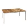 Zebra Naxos Gartentisch 160x90 Cm Edelstahl/Teak Teak Recycelt