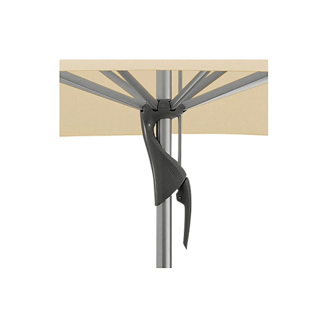 Glatz Fortero Stockschirm 300x300 Cm Eggshell 3 Glatz Fortero Stockschirm 300x300 Cm Eggshell – Bild 3